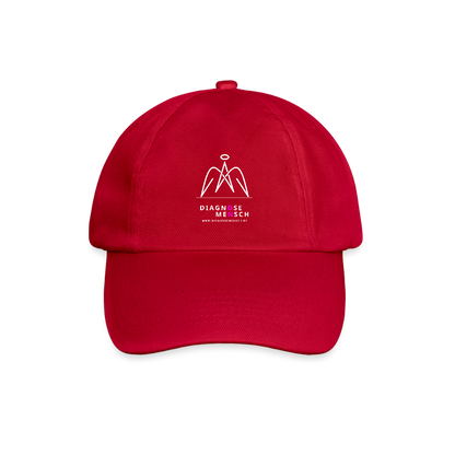 Baseballkappe "Diagnose Mensch - ON" - klassisch Rot