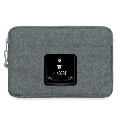 Laptoptasche 13" "BE NOT HINDERT" - FLÜGELsichtbarmacher - Grau meliert