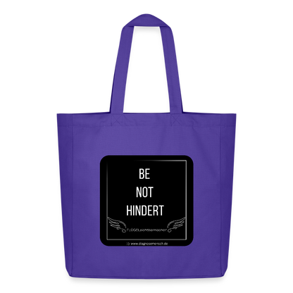 Midweight recycelter Stoffbeutel "BE NOT HINDERT - FLÜGELsichtbarmacher - Purple Love 
