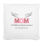 Kissenbezug 40 x 40 cm "Flügel Mom" - Weiß