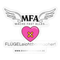 Sticker "MFA HerzPflaster" - Best Buddy - Transparent glänzend
