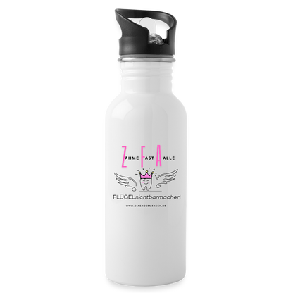Trinkflasche "ZFA" - Best Buddy - Weiß