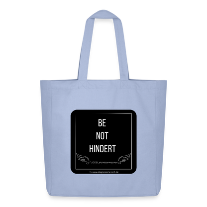 Midweight recycelter Stoffbeutel "BE NOT HINDERT - FLÜGELsichtbarmacher - Sky
