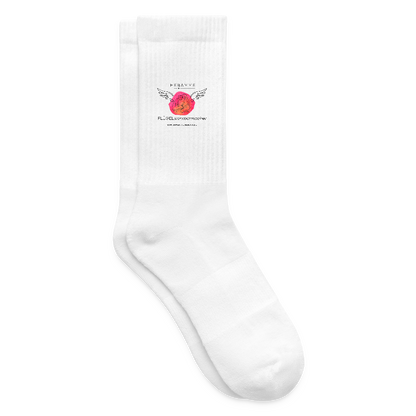 Tennissocken "Hebamme" - FLÜGELsichtbarmacher - Weiß