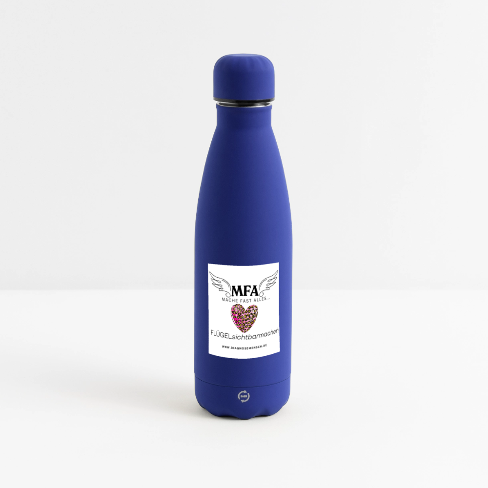 SOFT TOUCH Thermosflasche 500 ml "MFA LEO" - Best Buddy - Dunkelblau 