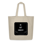 Midweight recycelter Stoffbeutel "BE NOT HINDERT - FLÜGELsichtbarmacher - Cremebeige