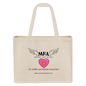 Shopping Bag XXL recycelt "MFA HerzPflaster" - Best Buddy - Naturweiß