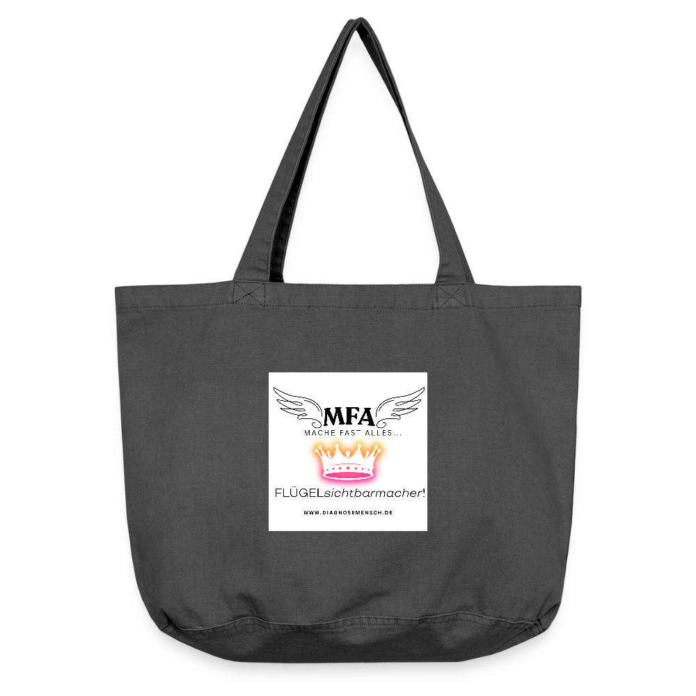 Vintage-Washed Shopper - Vintage Schwarz