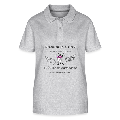 Bio-Poloshirt "ZFA" - Best Buddy - Grau meliert