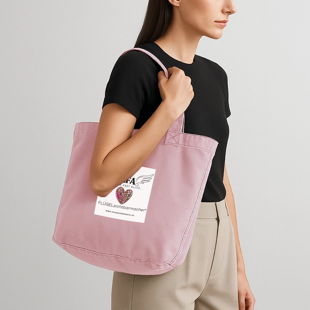 Vintage-Washed Shopper - Vintage Rosa