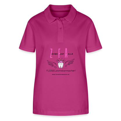 Frauen Bio-Poloshirt "ZFA" - Best Buddy - Orchidee
