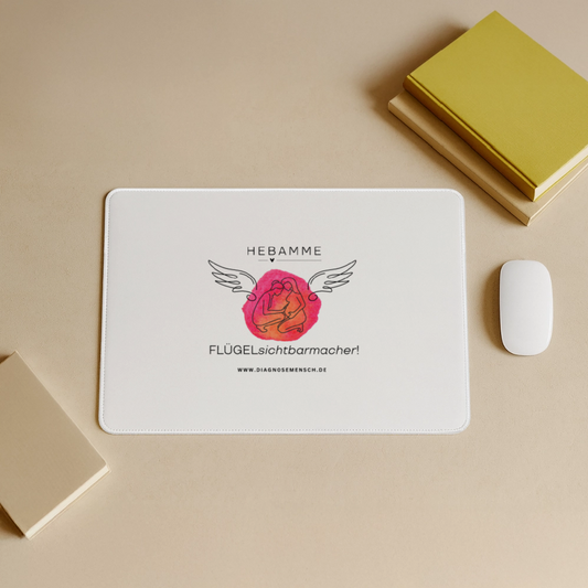 Mousepad "Hebamme" - FLÜGELsichtbarmacher - Grau