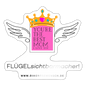 Sticker "Flügel Mom" - Best Buddy - Weiß glänzend