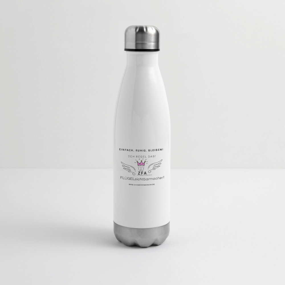 Isolierflasche "ZFA" -Best Buddy - Weiß