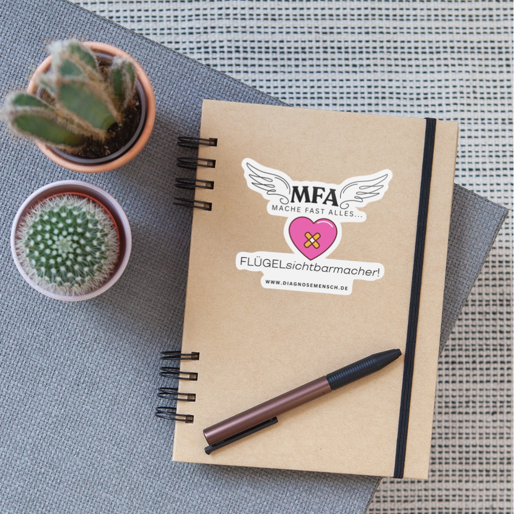Sticker "MFA HerzPflaster" - Best Buddy - Mattweiß