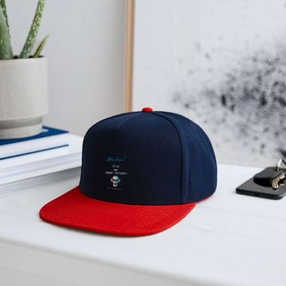 Snapback Cap "I'm a smart patient" - Bad Boy - Navy/Rot
