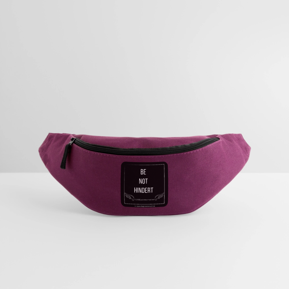 Gürteltasche "BE NOT HINDERT" - FLÜGELsichtbarmacher - Burgunderrot