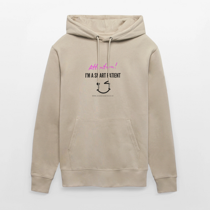 Bio-Hoodie CRUISER  "I'm a smart patient" - Funny - Beige