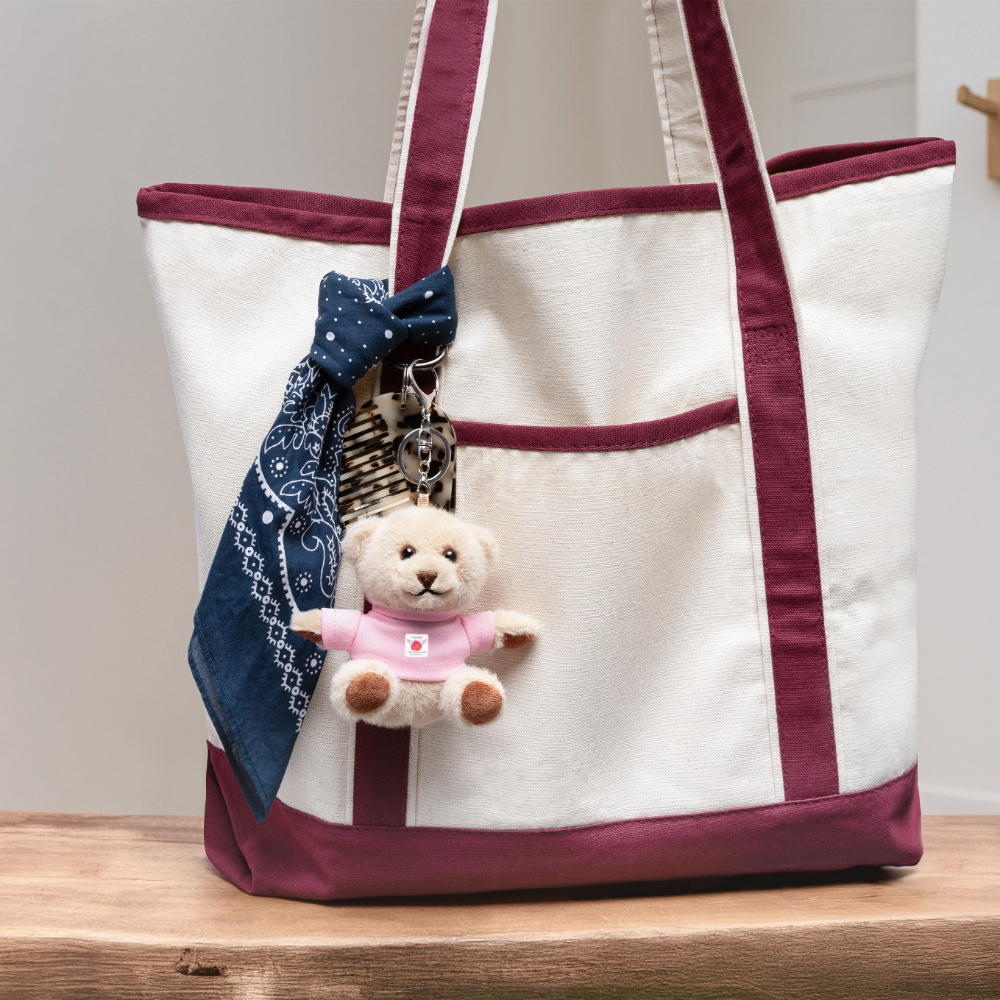 Kuscheltier Schlüsselanhänger "Hebamme" - Flügelsichtbarmacher - Rosa