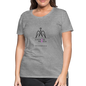 Frauen Premium T-Shirt  - "Diagnose Mensch! - Grau meliert