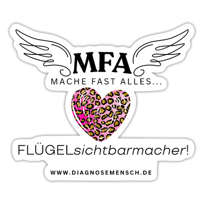 Sticker "MFA Leo" - Best Buddy - Mattweiß