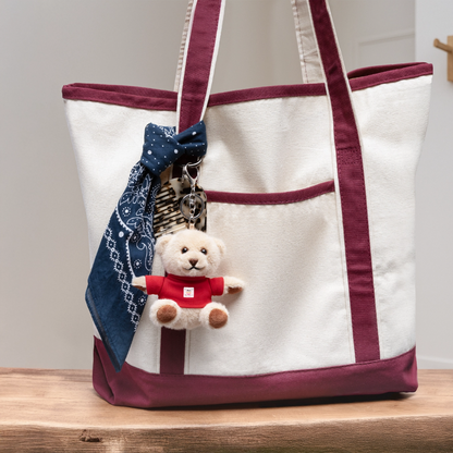 Kuscheltier Schlüsselanhänger "MFA CROWN" - Rot