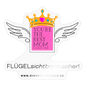 Sticker "Flügel Mom" - Best Buddy - Transparent glänzend