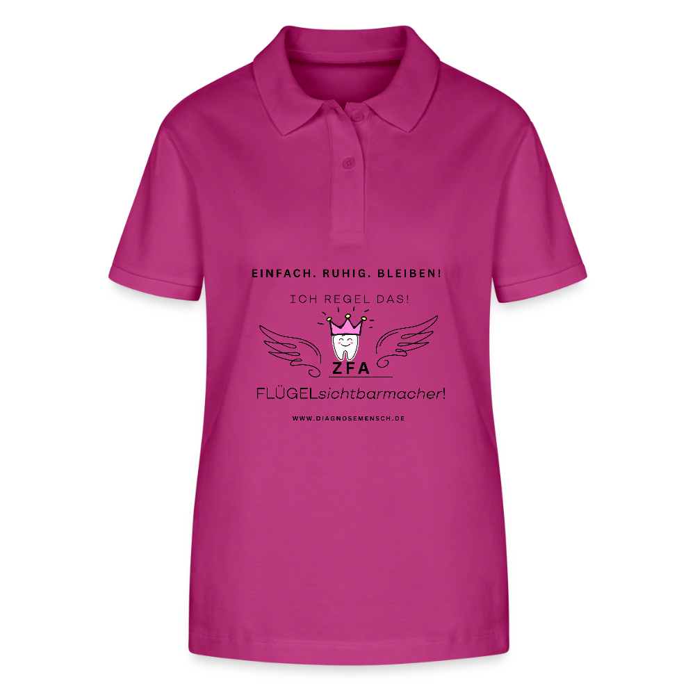 Bio-Poloshirt "ZFA" - Best Buddy - Orchidee