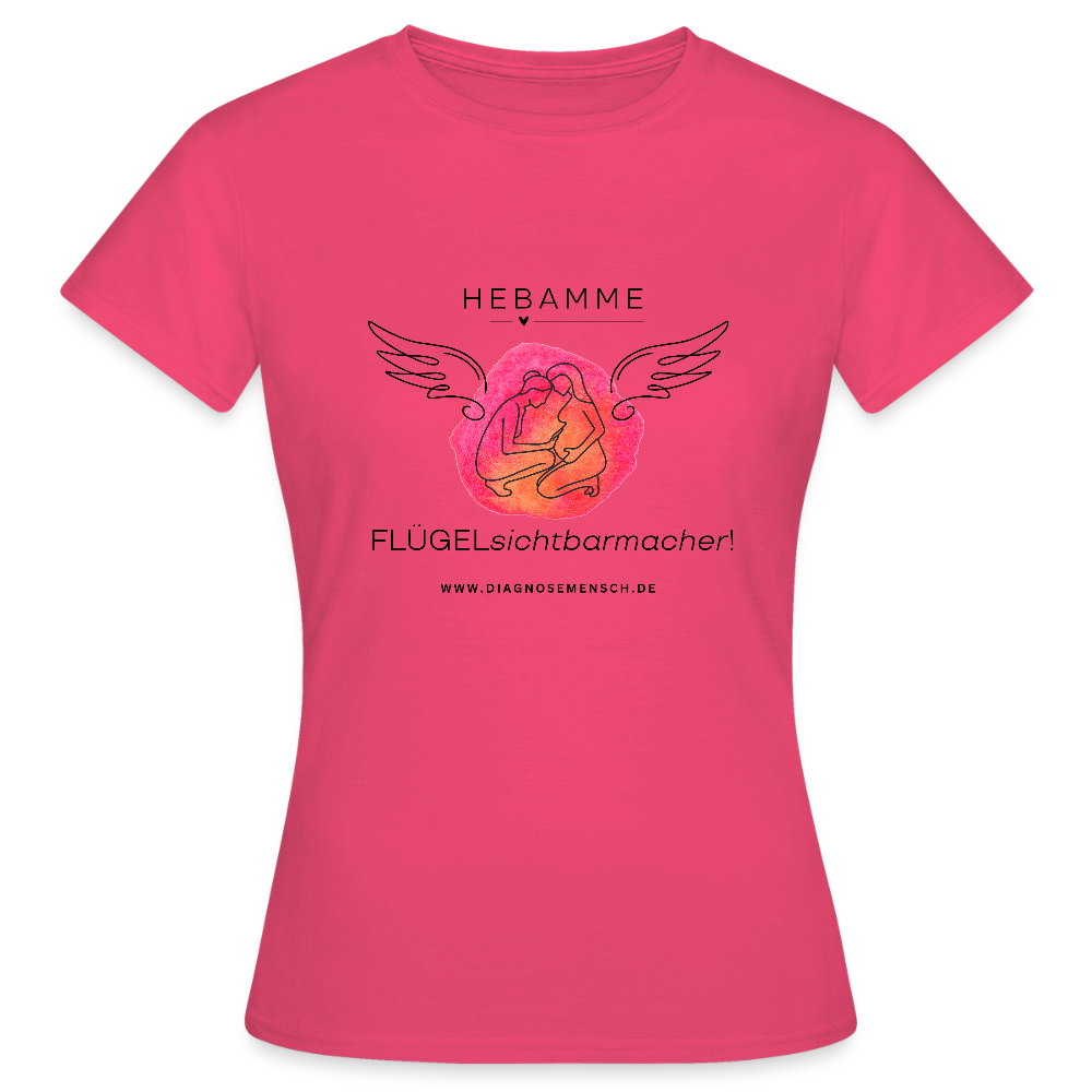 Frauen T-Shirt "Flügel Hebamme" - Best Buddy - Azalea
