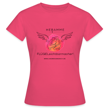 Frauen T-Shirt "Flügel Hebamme" - Best Buddy - Azalea