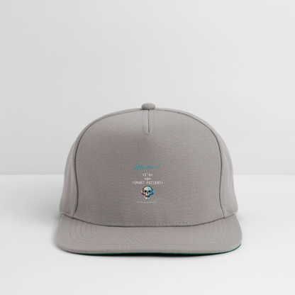 Snapback Cap "I'm a smart patient" - Bad Boy - Graphit/Graphit