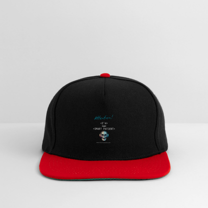 Snapback Cap "I'm a smart patient" - Bad Boy - Schwarz/Rot