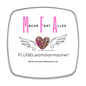 Viereckiger Kühlschrankmagnet "MFA" - Best Buddy - Weiß