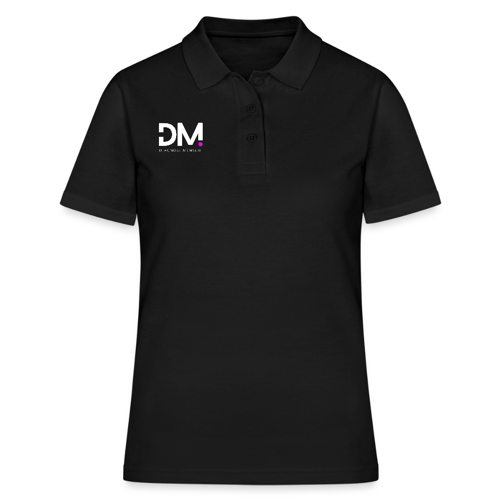 Frauen Polo Shirt "Im a smart patient" - Bad Girl - Schwarz