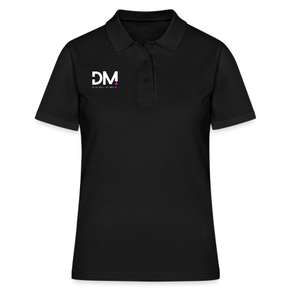 Frauen Polo Shirt "Im a smart patient" - Bad Girl - Schwarz