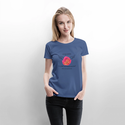 Frauen Premium T-Shirt "Hebamme" - Best Buddy - Taubenblau