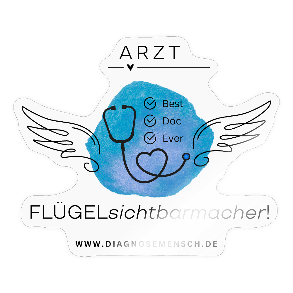 Sticker "Best Doc Ever - Arzt" - Best Buddy - Transparent glänzend