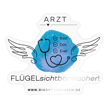 Sticker "Best Doc Ever - Arzt" - Best Buddy - Transparent glänzend