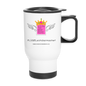 Thermobecher mit Tragegriff "Flügel Mom" - Best Buddy - Weiß