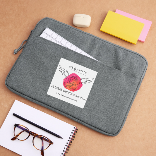 Laptoptasche 15" "Hebamme" - Best Buddy - Grau meliert