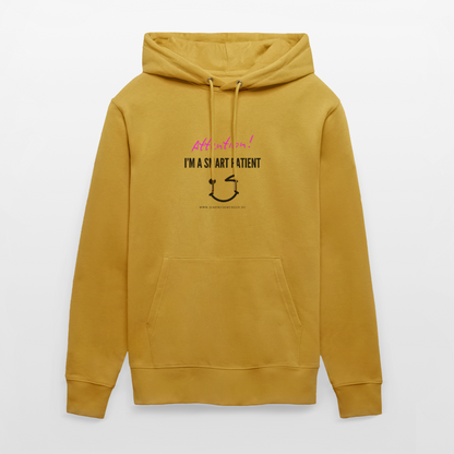 Bio-Hoodie CRUISER  "I'm a smart patient" - Funny - Ocker
