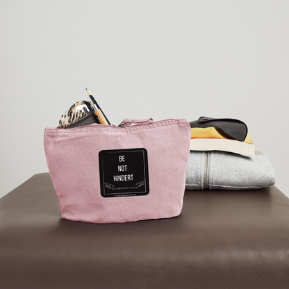 VINTAGE Täschchen "BE NOT HINDERT" - FLÜGELsichtbarmacher - Vintage Rosa