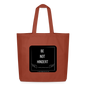 Midweight recycelter Stoffbeutel "BE NOT HINDERT - FLÜGELsichtbarmacher - Terrakotta