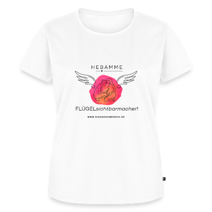Frauen Premium T-Shirt "Hebamme" - Best Buddy - Weiß