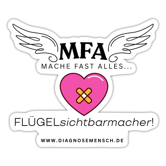 Sticker "MFA HerzPflaster" - Best Buddy - Mattweiß
