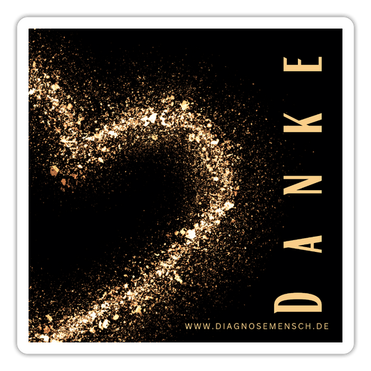 Sticker "DANKE" - Best Buddy - Mattweiß