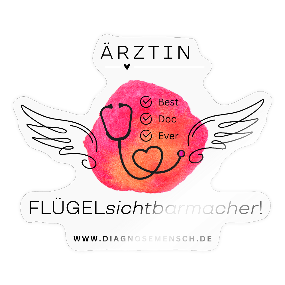 Sticker "Best Doc Ever - Ärztin" - Best Buddy - Transparent glänzend