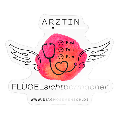 Sticker "Best Doc Ever - Ärztin" - Best Buddy - Transparent glänzend