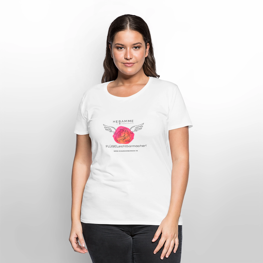 Frauen Premium T-Shirt "Hebamme" - Best Buddy - Weiß