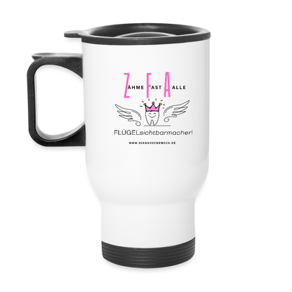Thermobecher mit Tragegriff "ZFA" - Best Buddy - Weiß